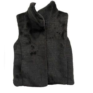 Epic Threads Girls Medium Faux Fur Black Vest